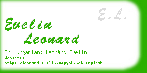 evelin leonard business card